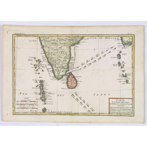 Old map image download for Carte de la Partie Inferieure de l'Inde en Deca du Gange. . .