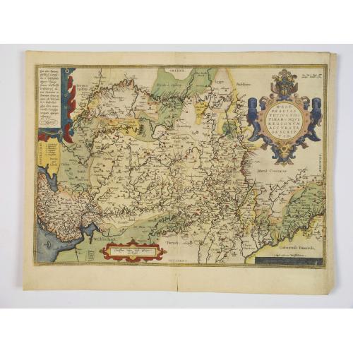 Old map image download for Westphaliae Totius, Finitimarumque Regionum Accurata Descriptio.