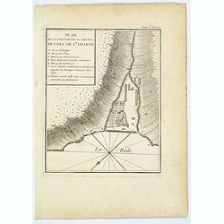 Plan de la Forteresse et Bourg, de Lisle de Ste. Helene.