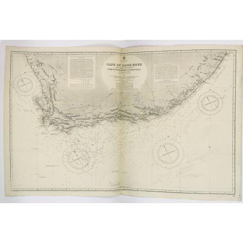 Old map image download for Cape of Good Hope & Adjacent Coasts from Hondeklip Bay to Port Natal.