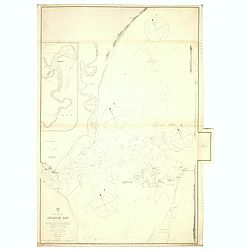 Africa east coast Delagoa Bay (Lorenzo Marques) surveyed by Captain WFW Owen and the officers of HMS Leven and Barracouta 1822-5. . .