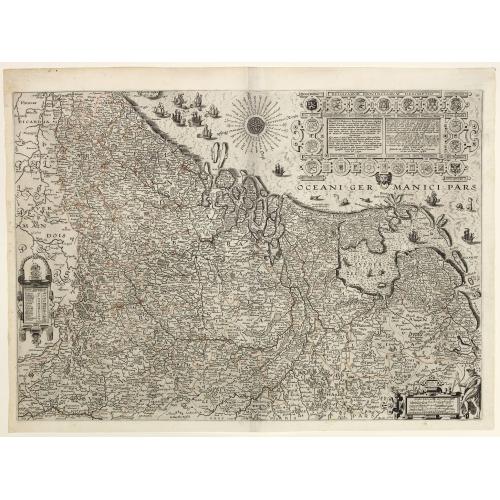 Old map image download for Belgicarum Provinciarum Descriptio. Gedruckt te Haerlem. . .