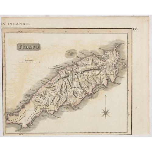 Old map image download for Tobago.