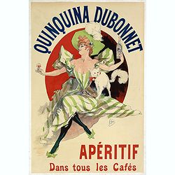 Quinquina Dubonnet, apéritif dans tous les cafés.