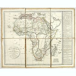 Carte générale de L'Afrique divisée en ses principaux états par Fx Delamarche. . .