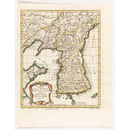 Download a free HR-image of  Carte de la province de Quan-tong, ou Lyau-tong et du Royaume de Kau-li ou Corée.