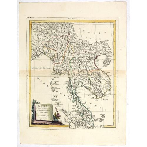 Regni D'Aracan Del Pegu Di Siam Di Camboge E Di Laos . . . 1785