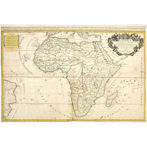 Old map image download for L'Afrique divisée suivant l'estendue de ses principales parties ou sont distingués les vns des autres . . .