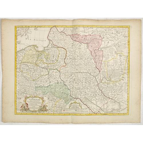 Old map image download for La Pologne Dressée sur ce qu'en ont donné Starovolsk, Beauplan, Hartnoch. . .