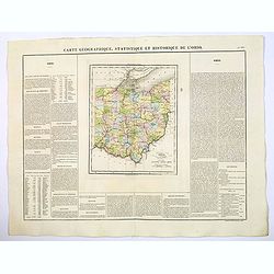 Carte Geographique, Statistique et Historique de L'Ohio.