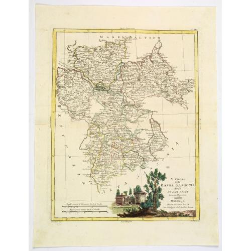Old map image download for Il Circolo della Bassa Sassonia divisio ne Suoi Stati. . .