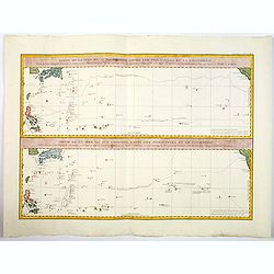 Partie de la Mer du Sud comprise entre les Philippines et la Californie d'apres de Carte Espagnole trouvee sur le Galion pris par l'Amiral Anson en 1743. . .