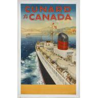 Old map image download for Cunard to Canada.