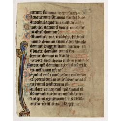 Illuminated leaf from a lithurgical Psalter.