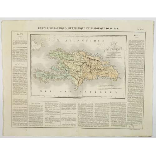 Old map image download for Carte Geographique, Statistique et Historique de Haity.