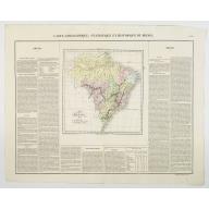 Carte Geographique, Statistique et Historique du Bresil.