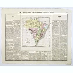 Image download for Carte Geographique, Statistique et Historique du Bresil.