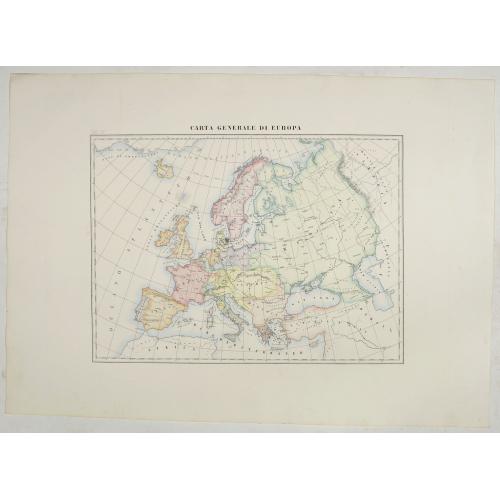 Old map image download for Carta generale di Europa (Tav IV)
