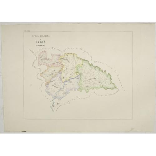 Old map image download for Provincia ecclesiastica di Agria in Ungheria (Tav LXXI)