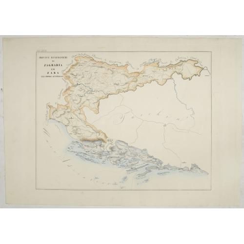 Old map image download for Province ecclesiastiche di Zagrabia e di Zara nell' Impero Austriaco (Tav LXXIII)