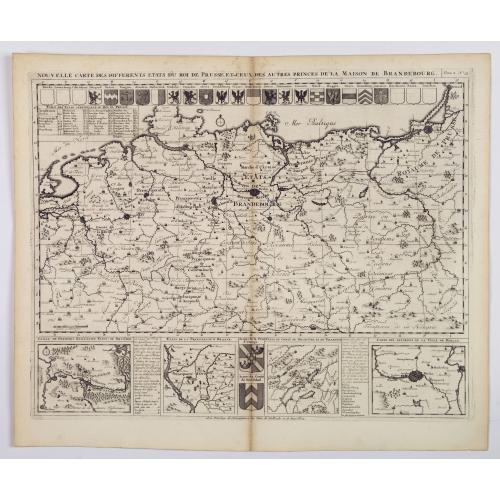 Old map image download for Nouvelle Carte des Differents Etats du Roi de Prusse et de Ceux des Autres Princes de la Maison de Brandebourg.