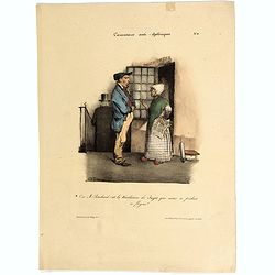 Caricature anti-cholérique. Oui Mr Patochard c'est la Révolution de Juyet qui nous a produit ce fleyeau!. (pl 9)