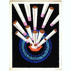 20 advertising gouaches for tobacco industry.