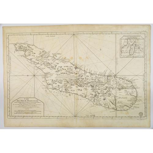 Old map image download for Carte de L'Isle de Madagascar. . .