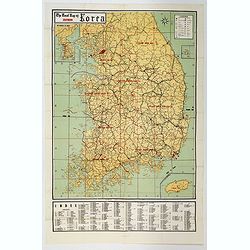 The Road Map of Southern Korea.