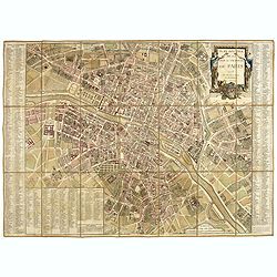 Plan routier de la Ville et Faubourg de Paris.