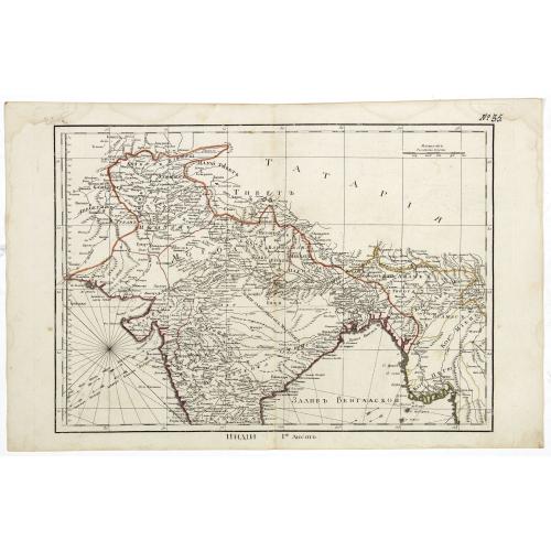 Old map image download for ИНДIИ [Map of India in Cyrillic].