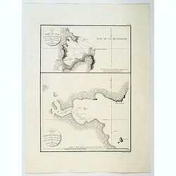 Plan du Port du Sud de la Baie de la Recherche / Croquis de la Baie des Moules. . .