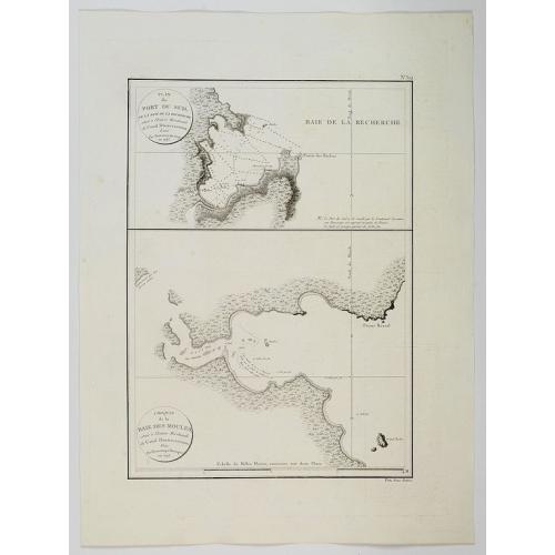 Old map image download for Plan du Port du Sud de la Baie de la Recherche / Croquis de la Baie des Moules. . .