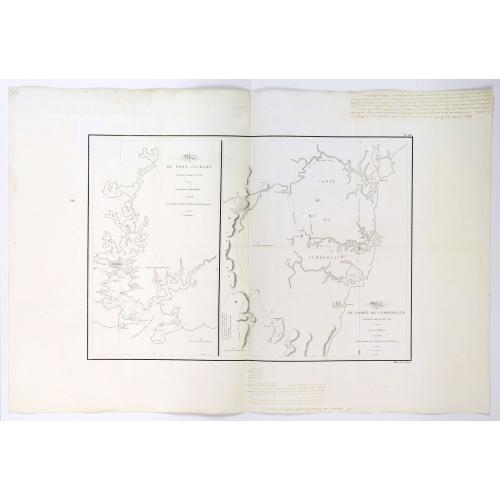 Plan du Port Jackson / Plan du Comte de Cumberland.