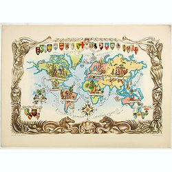 Image download for [ Pictorial world map ]