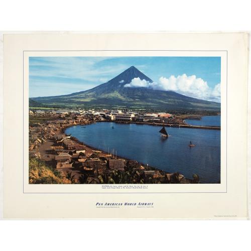 Old map image download for Philippines - The famous volcanic peak Mt. Mayon. . .