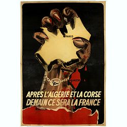 Image download for Après l'Algérie et la Corse Demain se sera la France.