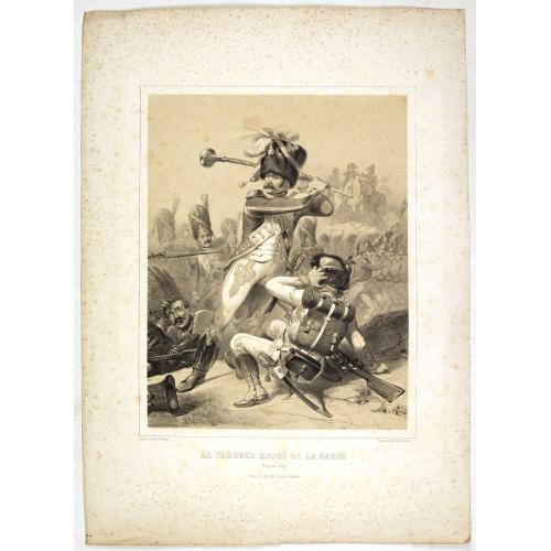 Old map image download for Le Tambour Major de la garde - Wagram 1809