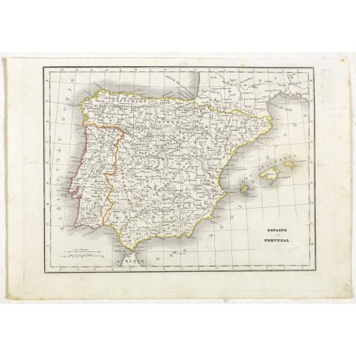 Old map image download for Espagne et Portugal.