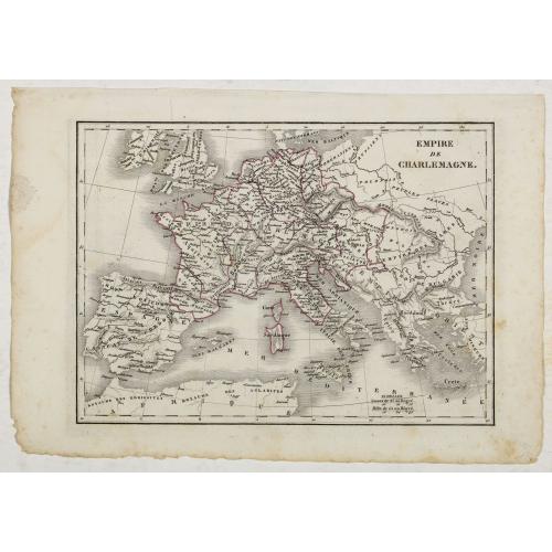 Old map image download for Empire de Charlemagne.