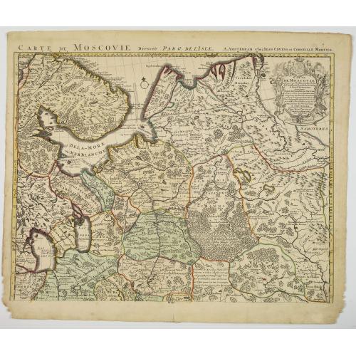 Old map image download for Carte de Moscovie dresseé par G.De L'Isle. . .