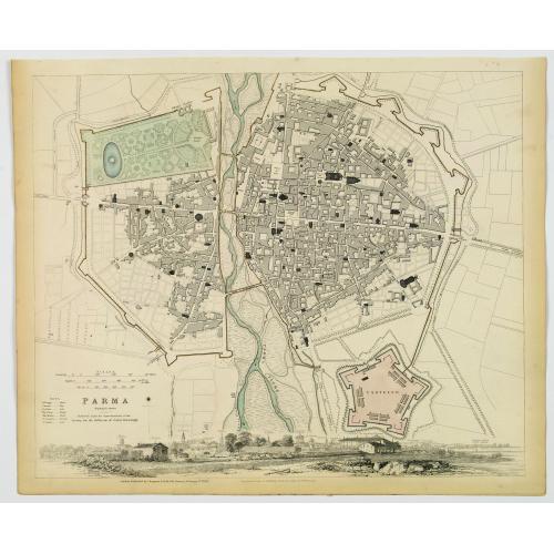 Old map image download for Parma..