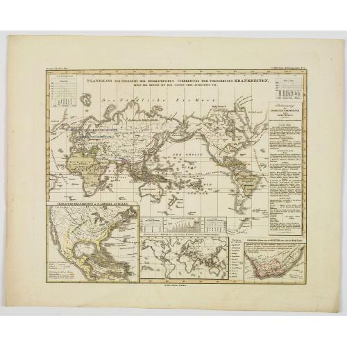 Old map image download for Planiglob zur ubersicht der geographischen verbreitung der vornehmsten Krankheiten. . .
