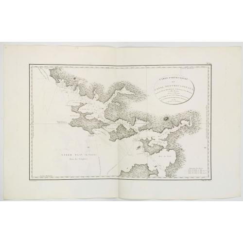 Old map image download for Carte Particuliere du canal Dentrecasteaux entre la Terre Meridionale d'Anthony van Diemen. . .