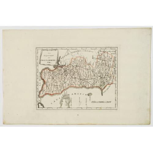 Old map image download for Das Departement des Canals La Manche.