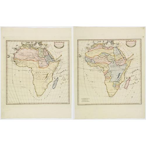 Old map image download for Africa Antiqua / Present Africa.