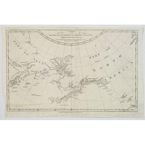 Old map image download for A Chart of the North West Coast of America and North east Coast of Asia, Explored in the Years 1778 & 1779.