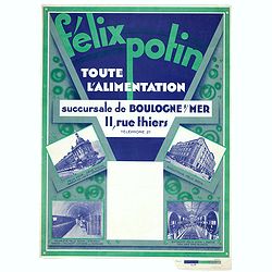 Félix Potin poster - Toute l'alimentation.