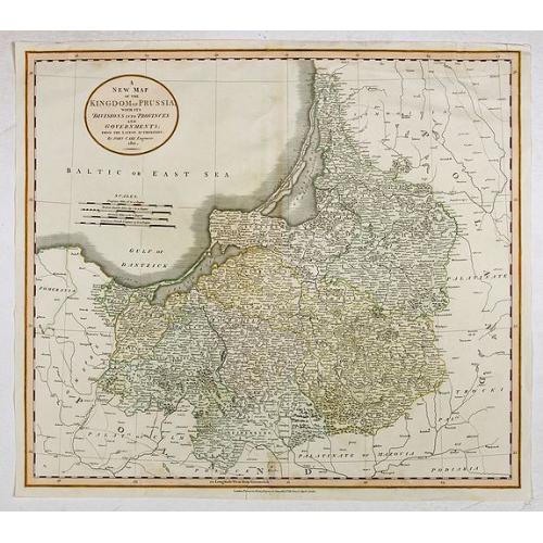 Old map image download for A New Map of the Kingdom of Prussia with its Divisions Into Provinces and Governments. . .