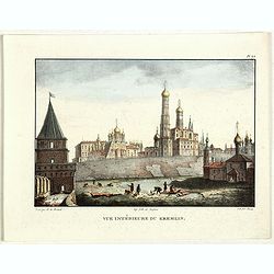 Vue du Kremlin à Moscou.